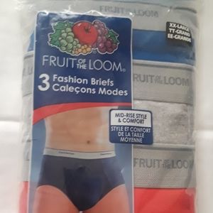 Fruit of the Loom Big Men 3 Fashion Mid-Rise Brief